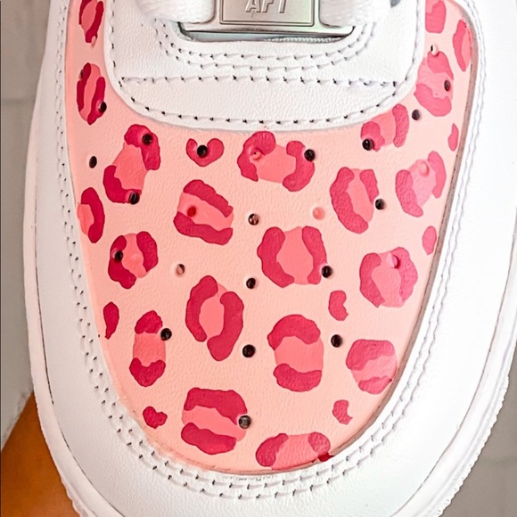 Pink Cheetah Air Force 1 Shoes - Picture 4 of 4